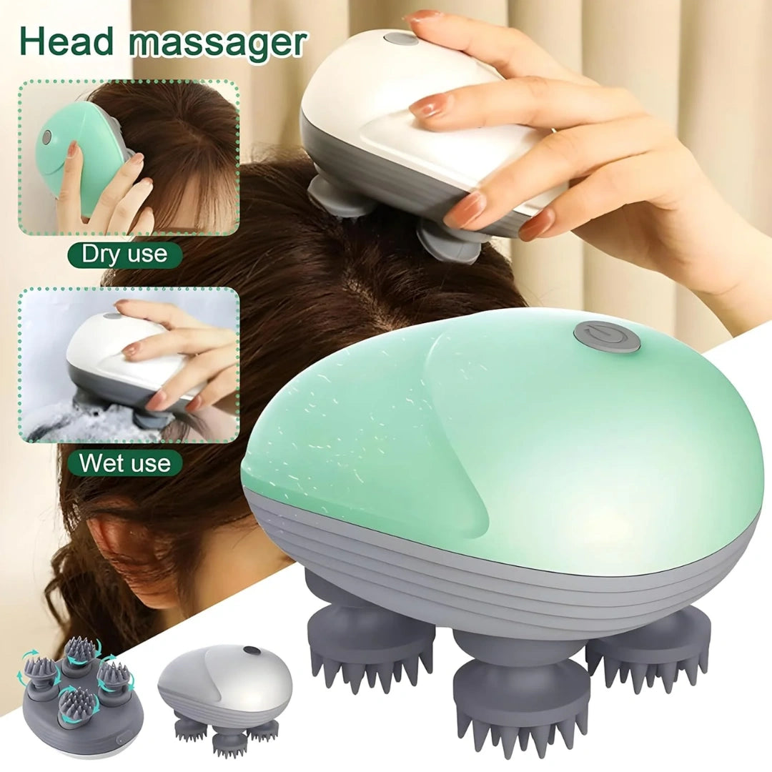 Electric Scalp Head Massager – Portable Stress Relief
