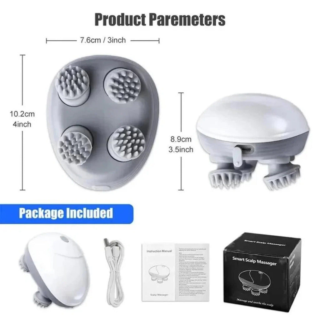 Electric Scalp Head Massager – Portable Stress Relief