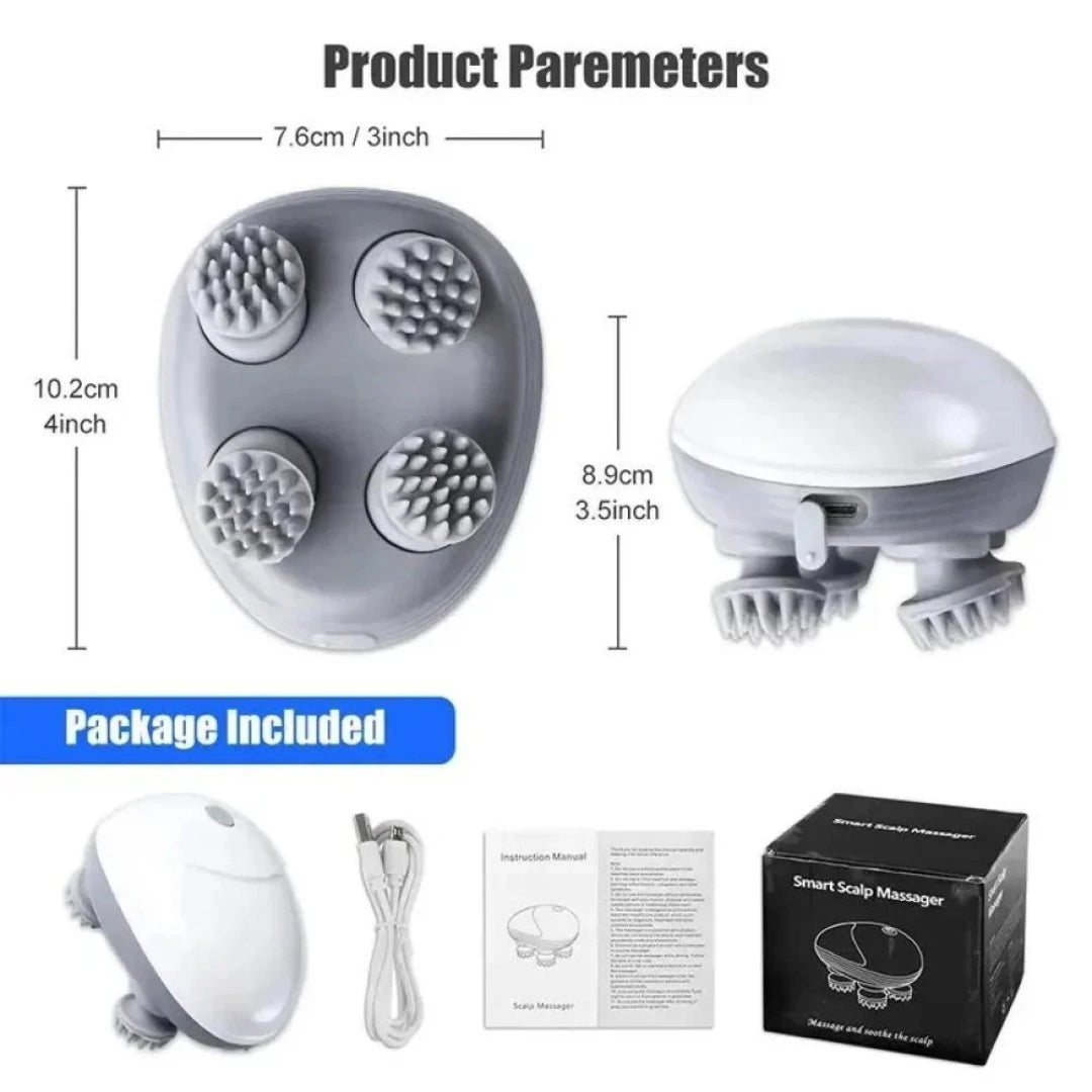 Electric Scalp Head Massager – Portable Stress Relief