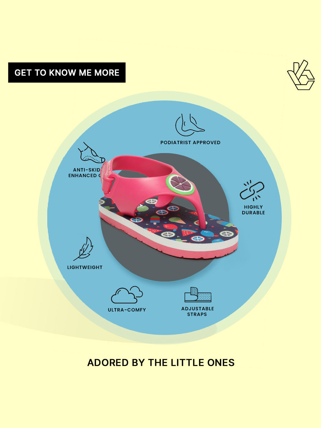 Premium Watermelon Candy Flip-flops - Pink (Girls)