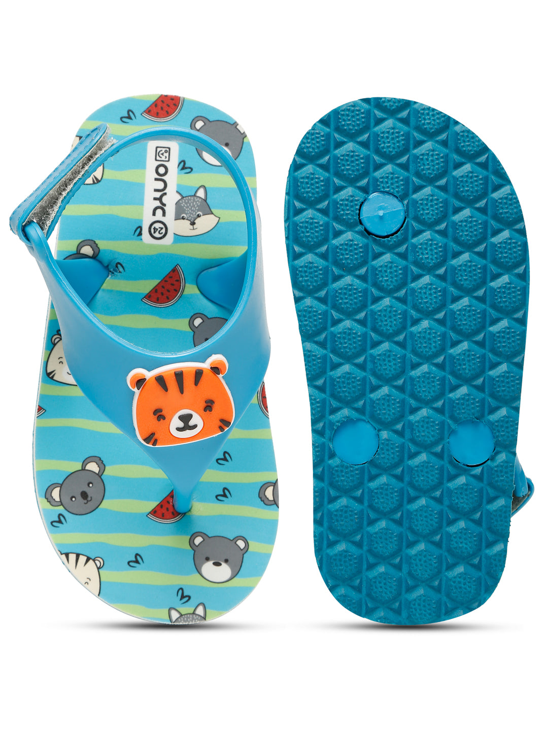 Premium Tiger Candy Flip-flops -  Sky Blue (Boys)