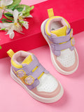 Colorpop Toddlers' High Ankle Sneakers - Peach & Purple (Girls)
